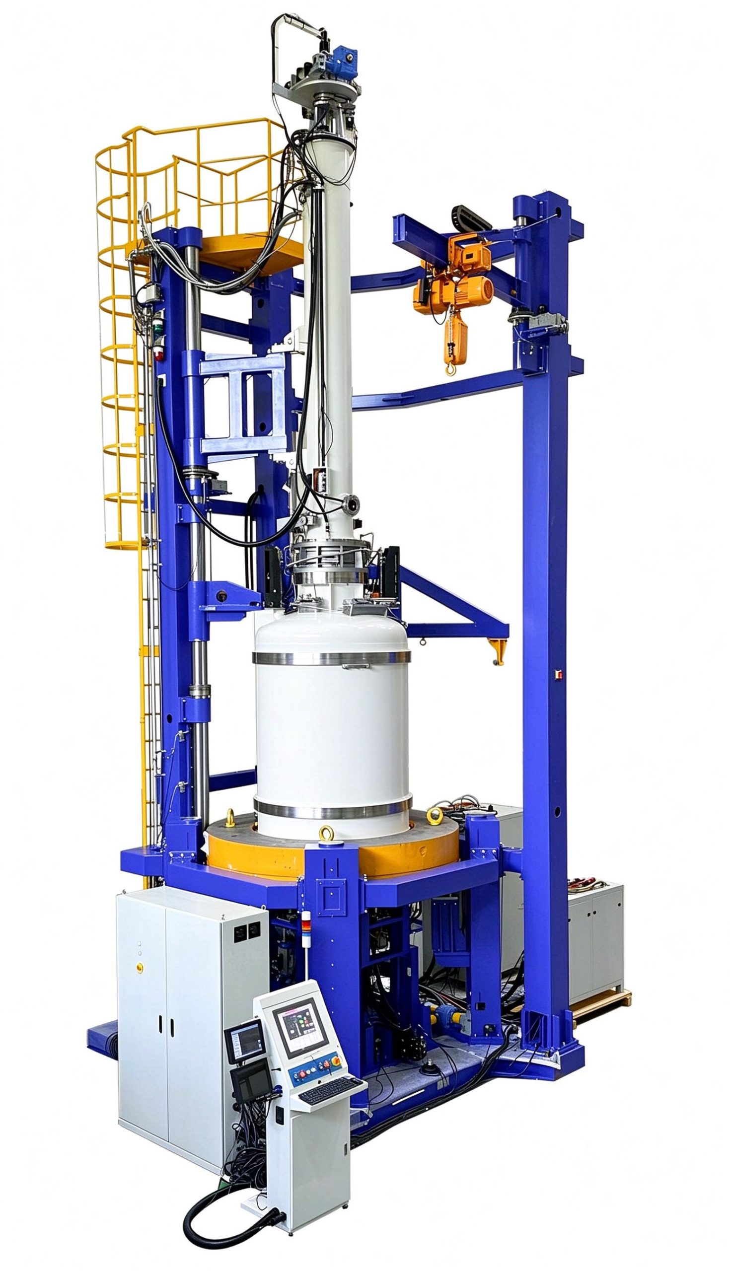 Large semiconductor single crystal growth furnace