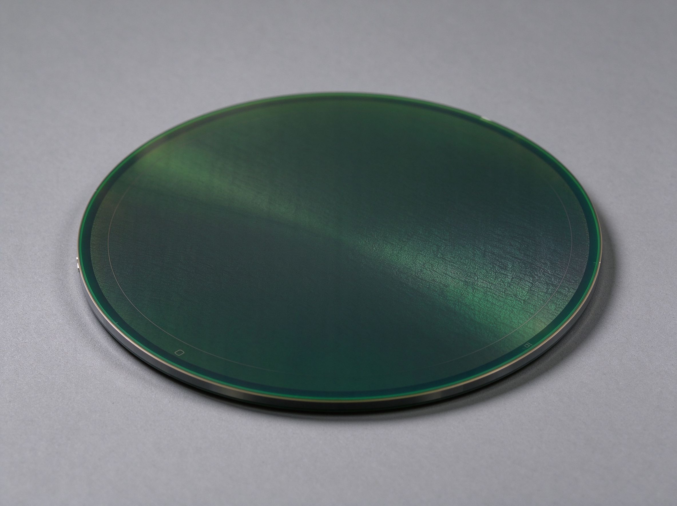 8-inch silicon carbide substrate on display