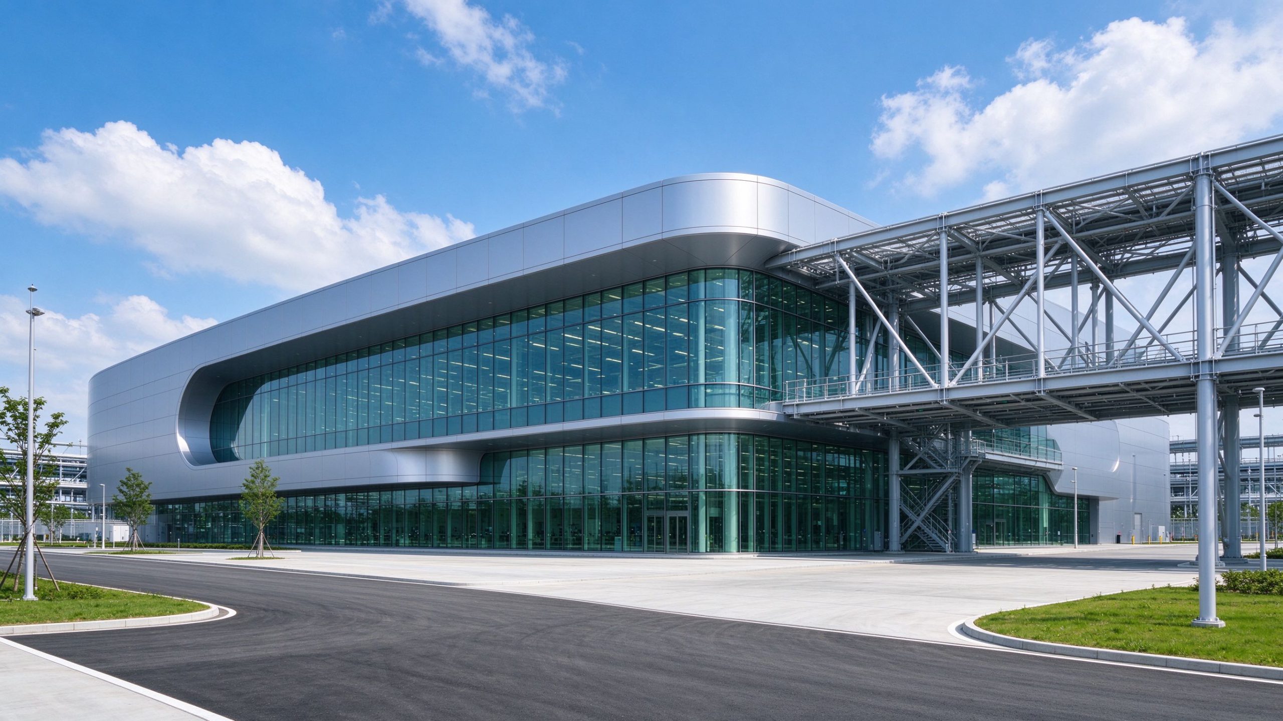 Exterior of a TSMC wafer fabrication campus